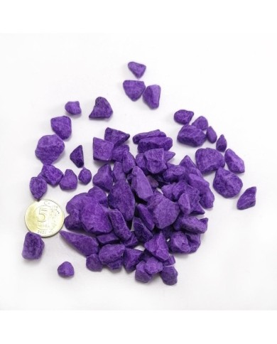 İri çakıl taşı - Mor - 100 gr
