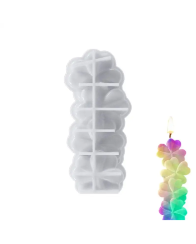 Yonca Modeli 3D Mum Hobi Silikon Kalıbı - Kod: 1151