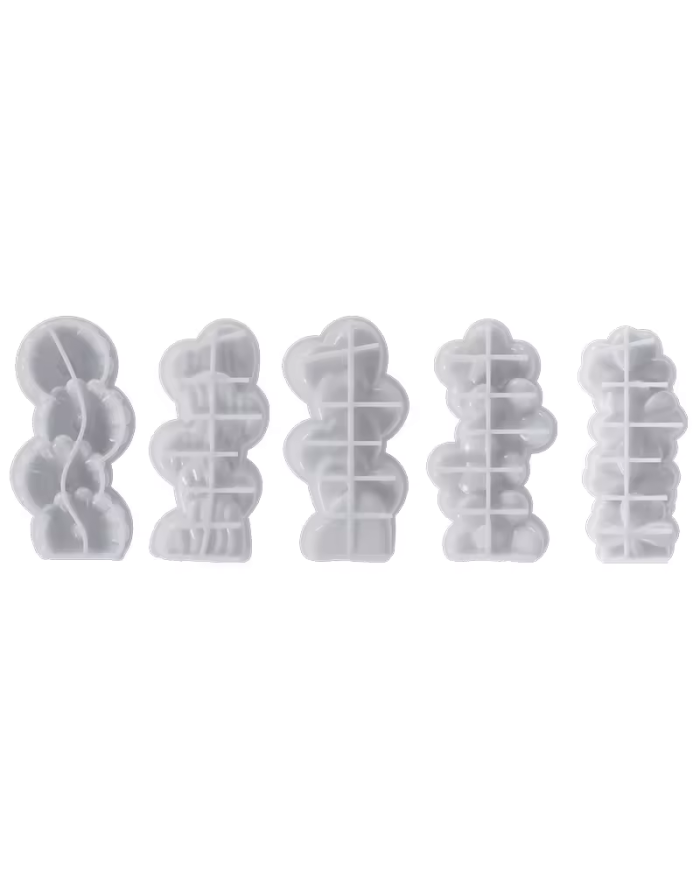 Yonca Modeli 3D Mum Hobi Silikon Kalıbı - Kod: 1151