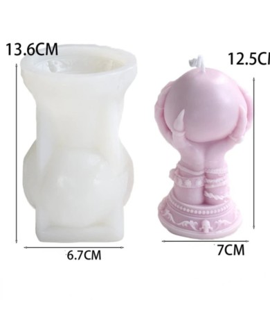 3D Daire El Şekli Reçine Epoksi Hobi Silikon Kalıbı - Kod:1106