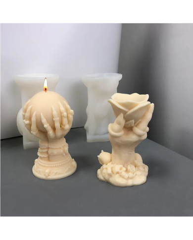 3D Daire El Şekli Reçine Epoksi Hobi Silikon Kalıbı - Kod:1106