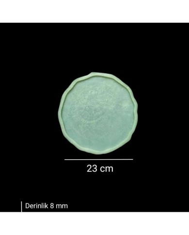 23 cm - Kavisli Yuvarlak Tepsi Kalıbı