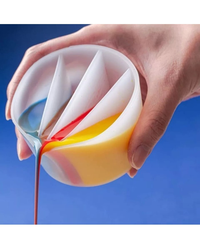 4 Gözlü Beher Epoksi Boya Döküm Silikon Kabı:1034