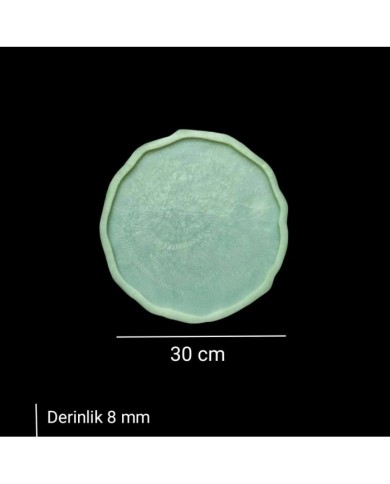 30 cm - Kavisli Yuvarlak Tepsi Kalıbı