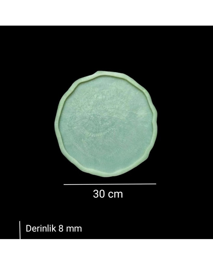 30 cm - Kavisli Yuvarlak Tepsi Kalıbı