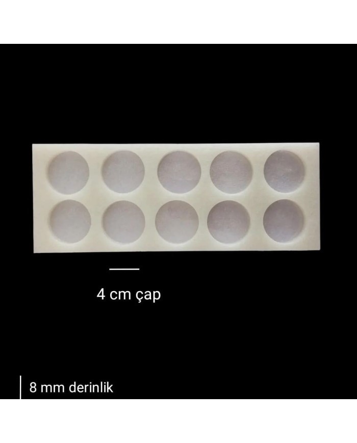 10'lu Anahtarlık Silikon Epoksi Reçine Kalıbı