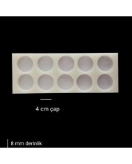 10'lu Anahtarlık Silikon Epoksi Reçine Kalıbı