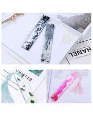 10'lu Kitap Ayracı Silikon Epoksi Reçine Kalıbı