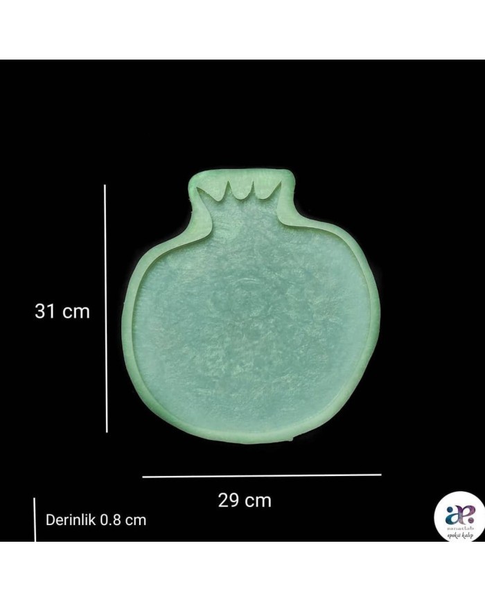Nar Model Reçine Epoksi Tepsi Kalıbı