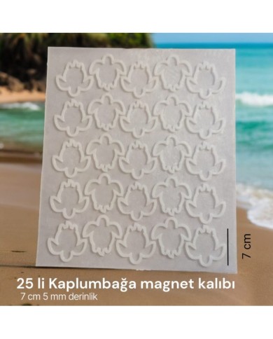 Çoklu Silikon Epoksi Reçine Magnet Kalıbı  ( 25'li )