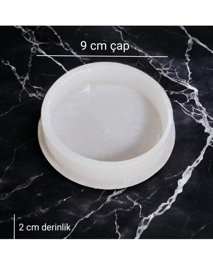 Derin Bardak Altlığı Silikon Reçine Epoksi Kalıbı - Kod: SN1246