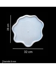 Tek Katlı Sunumluk Hobi Silikon Kalıbı 28 x 32 cm