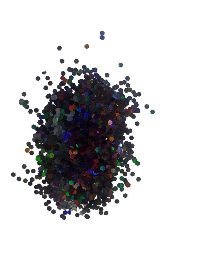 Epoksi Süsleme Glitter Pul Altıgen Füme-5 gr