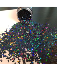 Epoksi Süsleme Glitter Pul Altıgen Füme-5 gr
