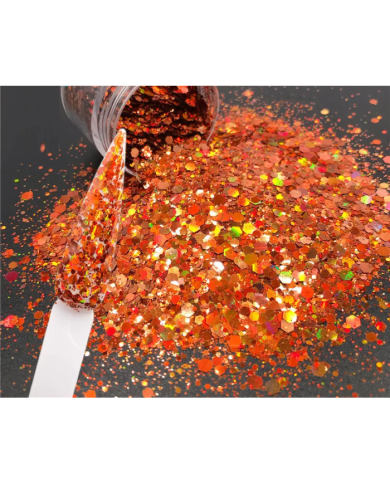 Epoksi Süsleme Glitter Pul Geometrik Bakır-5 gr