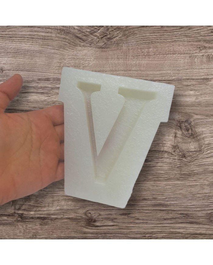 V Harfi Epoksi Beton Mum Kalıp - L Boy