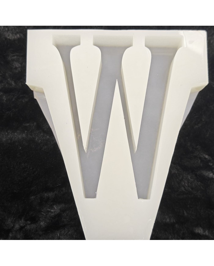 W Harfi Epoksi Beton Mum Kalıp - L Boy