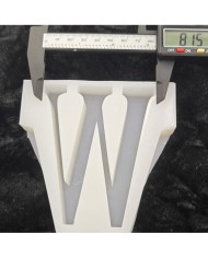 W Harfi Epoksi Beton Mum Kalıp - L Boy