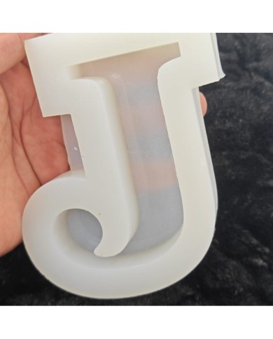 J Harfi Epoksi Beton Mum Kalıp - L Boy