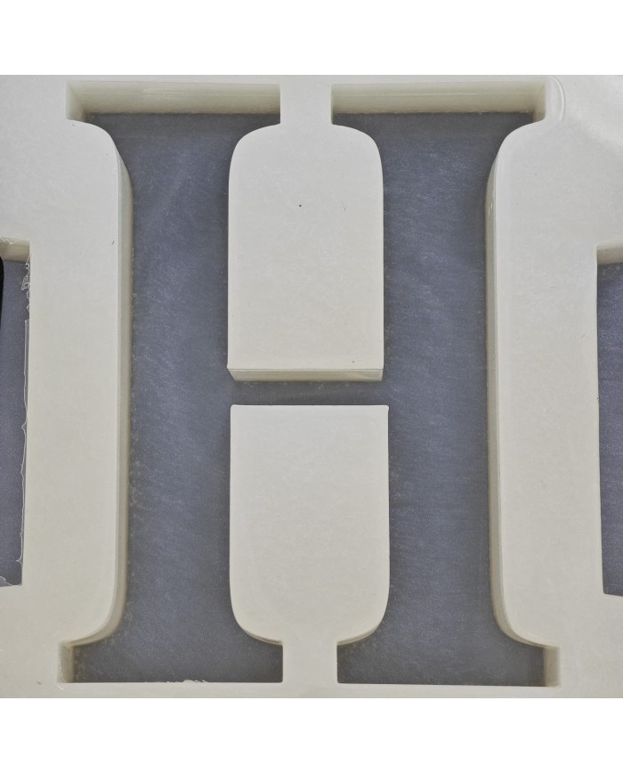 H Harfi Epoksi Beton Mum Kalıp - L Boy