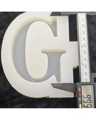 G Harfi Epoksi Beton Mum Kalıp - L Boy