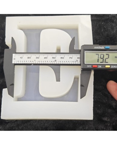 E Harfi Epoksi Beton Mum Kalıp - L Boy