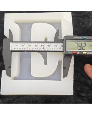 E Harfi Epoksi Beton Mum Kalıp - L Boy