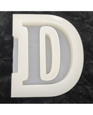 D Harfi Epoksi Beton Mum Kalıp - L Boy