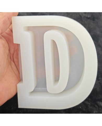 D Harfi Epoksi Beton Mum Kalıp - L Boy