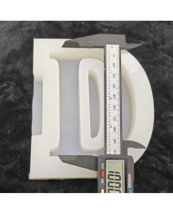 D Harfi Epoksi Beton Mum Kalıp - L Boy