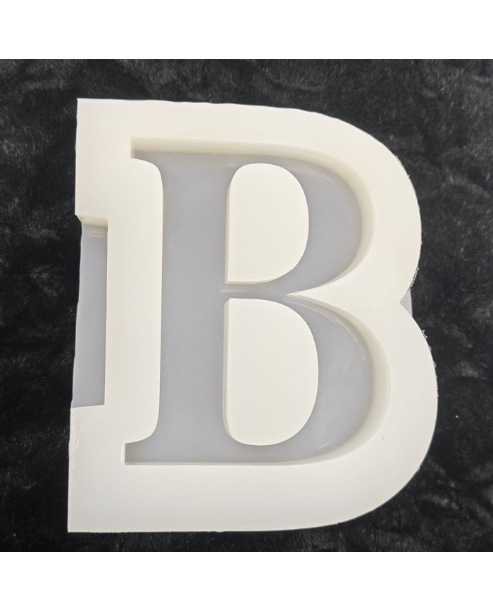 B Harfi Epoksi Beton Mum Kalıp - L Boy