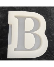 B Harfi Epoksi Beton Mum Kalıp - L Boy