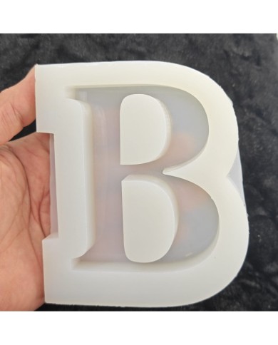 B Harfi Epoksi Beton Mum Kalıp - L Boy