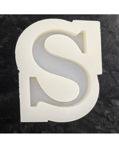 S Harfi Epoksi Beton Mum Kalıp - L Boy