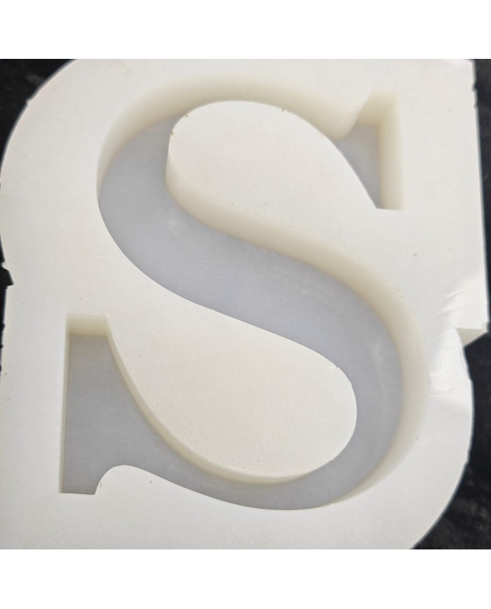 S Harfi Epoksi Beton Mum Kalıp - L Boy