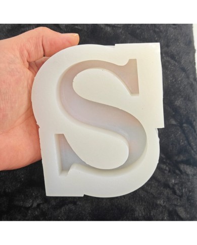 S Harfi Epoksi Beton Mum Kalıp - L Boy