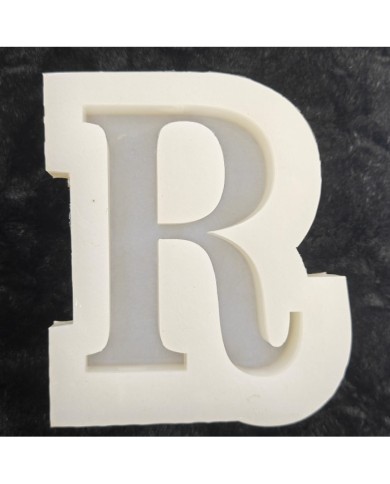 R Harfi Epoksi Beton Mum Kalıp - L Boy