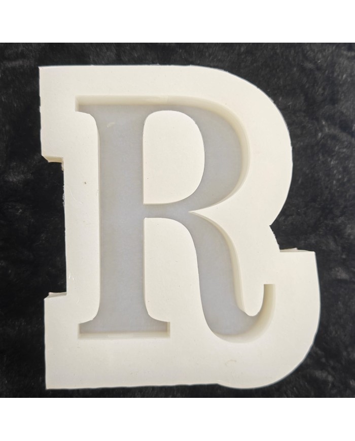 R Harfi Epoksi Beton Mum Kalıp - L Boy