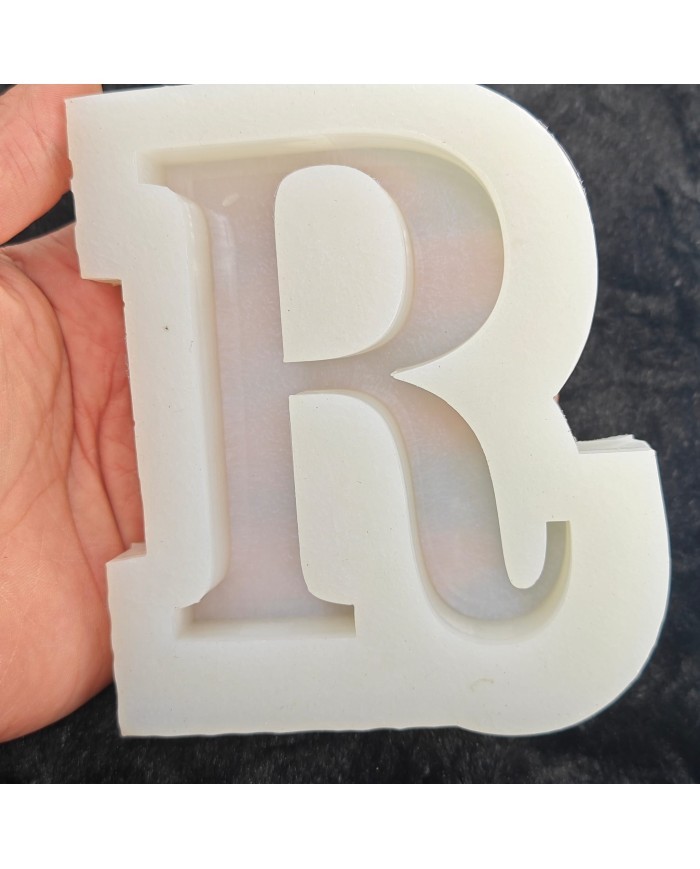 R Harfi Epoksi Beton Mum Kalıp - L Boy