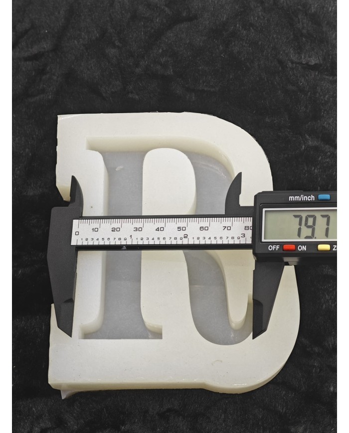 R Harfi Epoksi Beton Mum Kalıp - L Boy