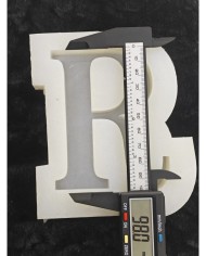 R Harfi Epoksi Beton Mum Kalıp - L Boy