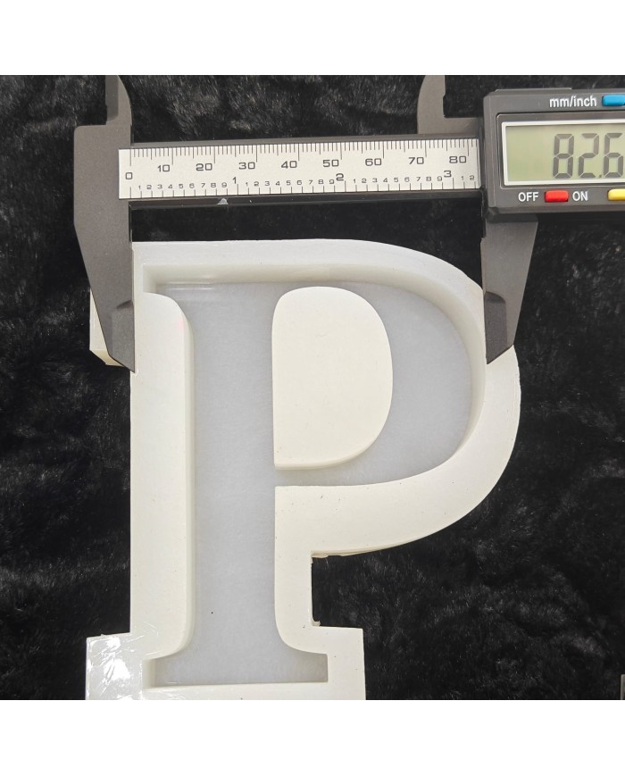 P Harfi Epoksi Beton Mum Kalıp - L Boy