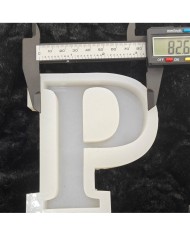 P Harfi Epoksi Beton Mum Kalıp - L Boy