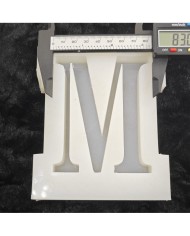 M Harfi Epoksi Beton Mum Kalıp - L Boy