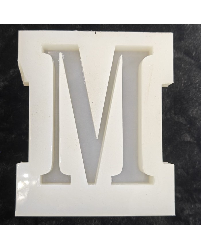 M Harfi Epoksi Beton Mum Kalıp - L Boy