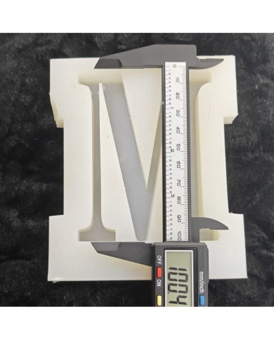 M Harfi Epoksi Beton Mum Kalıp - L Boy