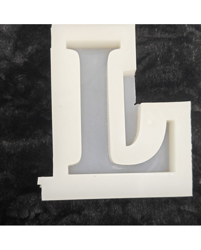 L Harfi Epoksi Beton Mum Kalıp - L Boy