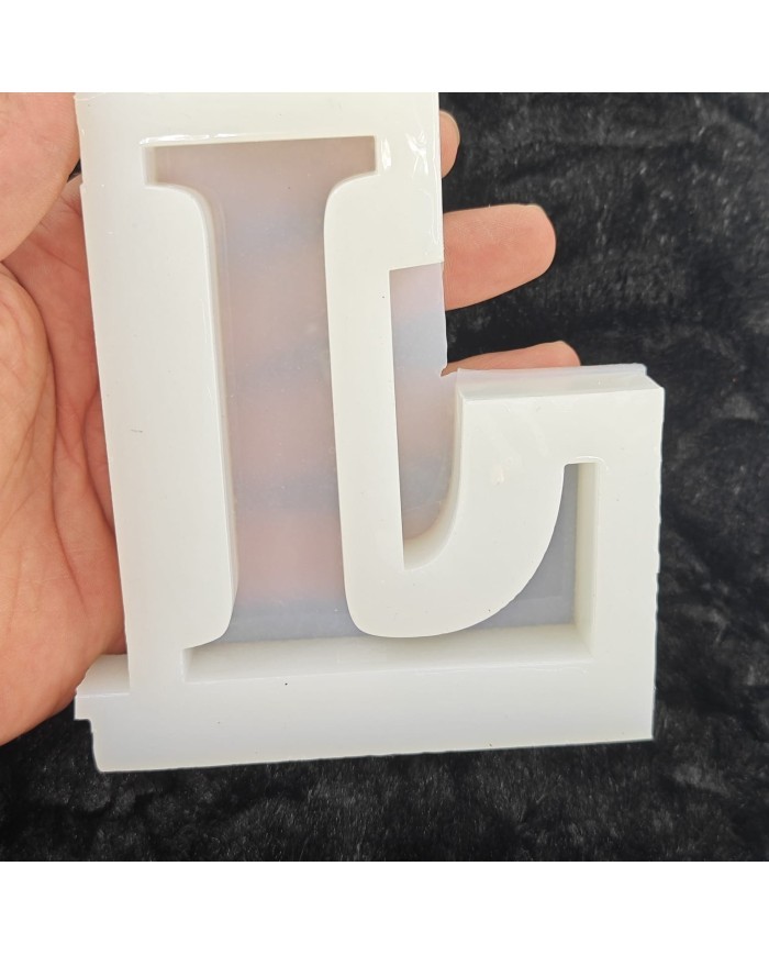 L Harfi Epoksi Beton Mum Kalıp - L Boy