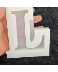 L Harfi Epoksi Beton Mum Kalıp - L Boy