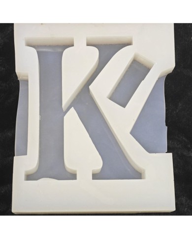K Harfi Epoksi Beton Mum Kalıp - L Boy